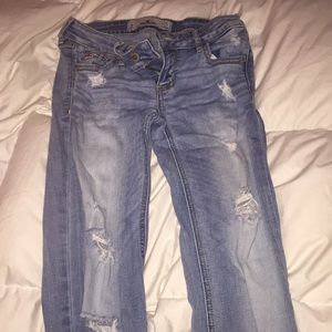 ripped hollister jeans